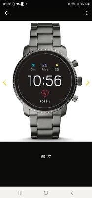 Fossil Q Explorist HR 4. Generation Smartwatch für Herren - Grau (FTW4012) - Bild 1 von 4
