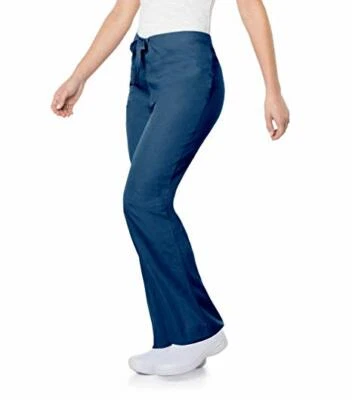 CALÇA DE CORDÃO SCRUB ZONE MÉDICA PROFISSIONAL GRANDE E ALTA 2 BOLSOS AZUL MARINHO 5XL - Imagem 1 de 3