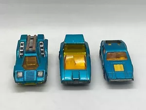 Vtg Matchbox Superfast Lesney '75 Cosmobile/'72 Soopa Coopa/'73 Saab Sonnet III - Picture 1 of 18