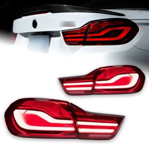 2X LCI Style for BMW 4 Series M4 F82 F83 F32 F36 14-20 Rear Light Red LED Lights - Picture 1 of 17
