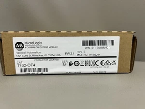 1762-OF4   New Original  MicroLogix 4 Point Analog Output Module SER B - Picture 1 of 2