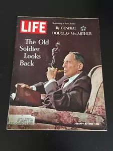 Vintage LIFE Back Issue January 10, 1964 Magazine - General Douglas MacArthur - Foto 1 di 2