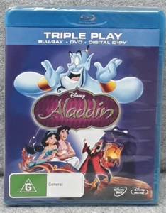 NEW: ALADDIN Family Animation Disney Movie Blu-ray Region B Free Fast Post - Picture 1 of 2