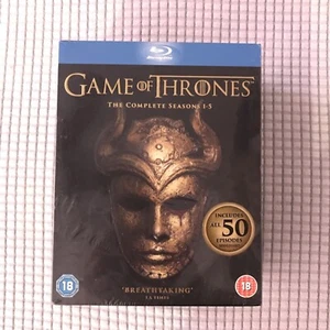 Game of Thrones: The Complete Seasons 1-5 Box Set(Blu-Ray) New/Sealed 50 Episode - Picture 1 of 10