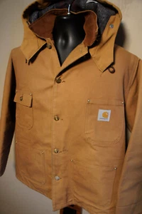 95% NEU Vintage Carhartt Decke gefüttert Union Detroit Kapuze C01 ? Chore Jacke - Bild 1 von 15