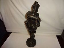 Antique Bronzed Spelter Figure of a Soldier Height 36 cm Weight 1.2 Kilos.