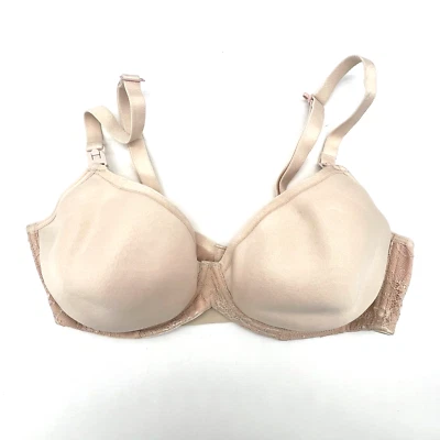 Cake Maternity Women’s Nursing Bra Underwire Waffles Breastfeeding Rose 38E US - Image 1 of 4