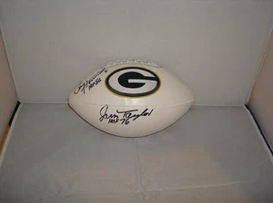 Taylor & Hornung signed Green Bay Packers Logo Football - PSA/DNA - Hall of Fame - Picture 1 of 1