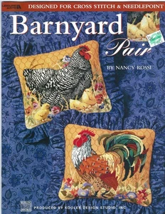 Leisure Arts Barnyard Paar gezählte Kreuzstich Broschüre von Kooler Desig Studio - Bild 1 von 2