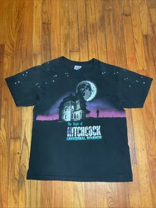 Vintage Universal Studios Psycho The Magic Of Hitchcock Shirt Horror Tee 1991 L - Imagen 1 de 7