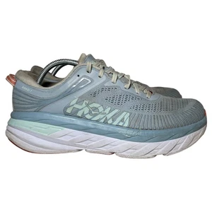 Hoka One Sneakers Womens Size 11 Bondi 7 Light Blue Running Shoes 1110519 - Picture 1 of 18