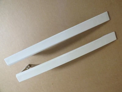 Juego de manijas de puerta de refrigerador Kenmore (blanco) parte envejecida # 242110509 242110512 Foto 1 de 3