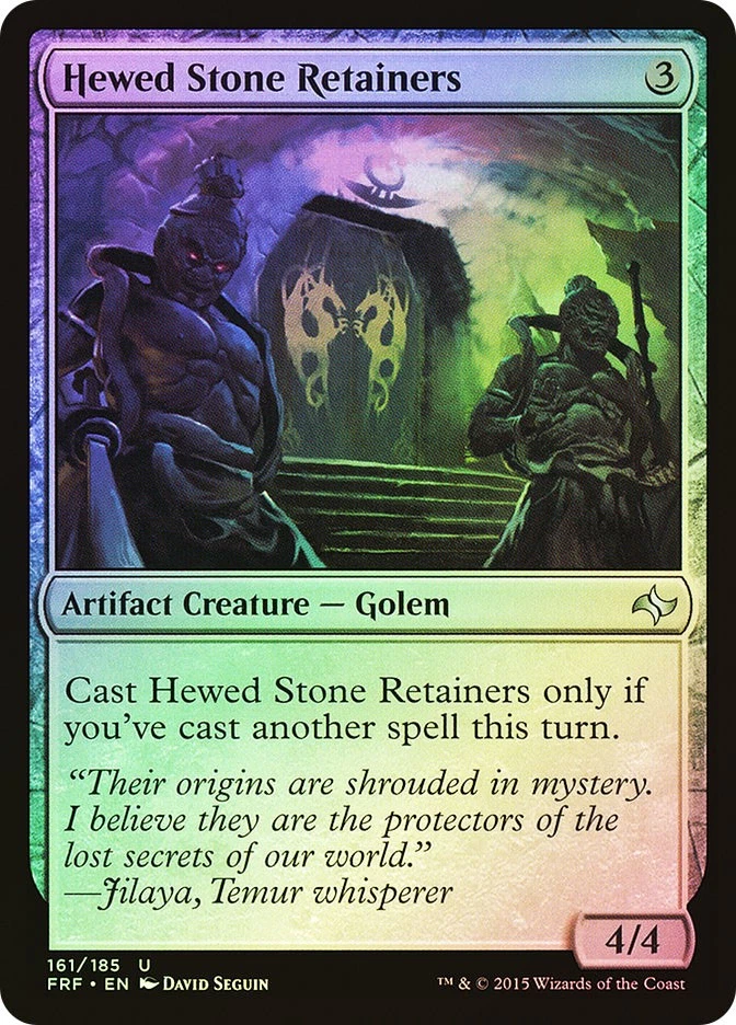 MTG FOIL Hewed Stone Retainers  - Fate Reforged #161 - Image 1 of 1