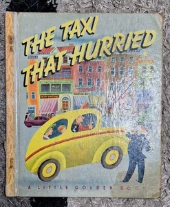 The Taxi That Hurried, 25, L.S. Mitchell, 1946 1st Ed. A Little Golden Book, NDD - Picture 1 of 24