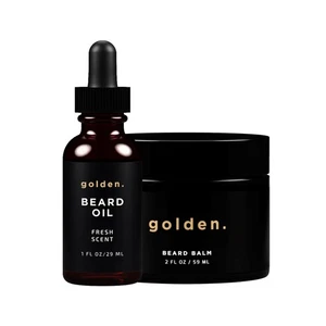 Golden Grooming Beard Bundle for Black Men | Natural Beard Growth Kit with Sh... - Bild 1 von 5