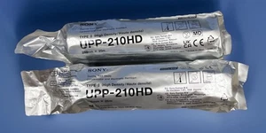 Genuine SONY High Density Thermal Print Paper UPP-210HD *LOT OF 2* - Afbeelding 1 van 4