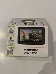 TomTom VIA 1515M 5 inch Screen GPS Navigator, Lifetime Maps No Car Mount Charger - Picture 1 of 3