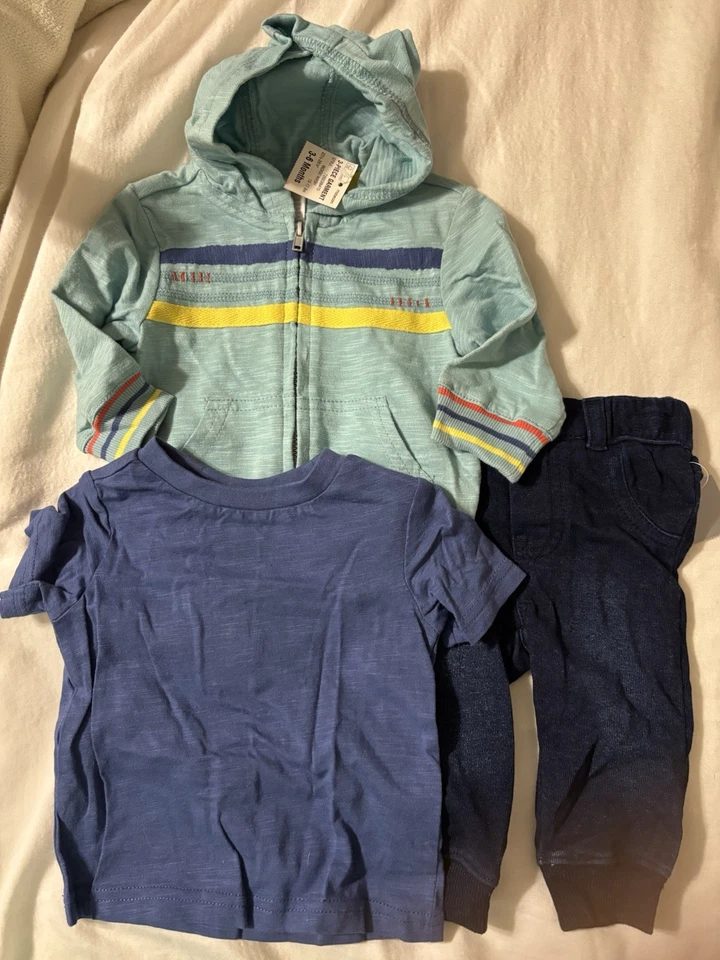 Juego de 3 jogger First Impressions nuevo con etiquetas - talla 3-6 meses  Foto 1 de 1