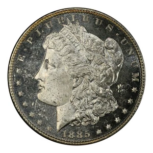 1885 Morgan Dollar PCGS MS-63 DMPL CAC - Picture 1 of 4