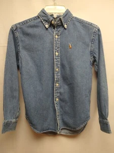 Ralph Lauren Button Down Jeanshemd: Jungen Jugend, Gr.S - Bild 1 von 5