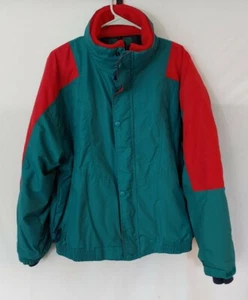 Vintage St Johns Bay Mens Size XL Ski Jacket ColorBlock Puffer Jacket 90s Lined - Picture 1 of 12