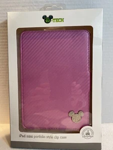 Disney Parks Ipad Mickey Mouse Portfolio Style Clip Case Pink Brand New - Picture 1 of 5