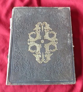 1850's ALBUMN with HAND WRITTEN LETTERS. HANNA THORNTON 1853, CAMPTON, NH - Picture 1 of 7