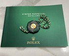 Authentic Rolex Datejust New Style Booklet Manual English + Green Rolex Tag