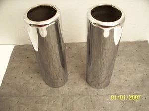 2X 2 1/2""x 9"" PUNTAS DE LÁPIZ CROMADAS JONES - Imagen 1 de 3