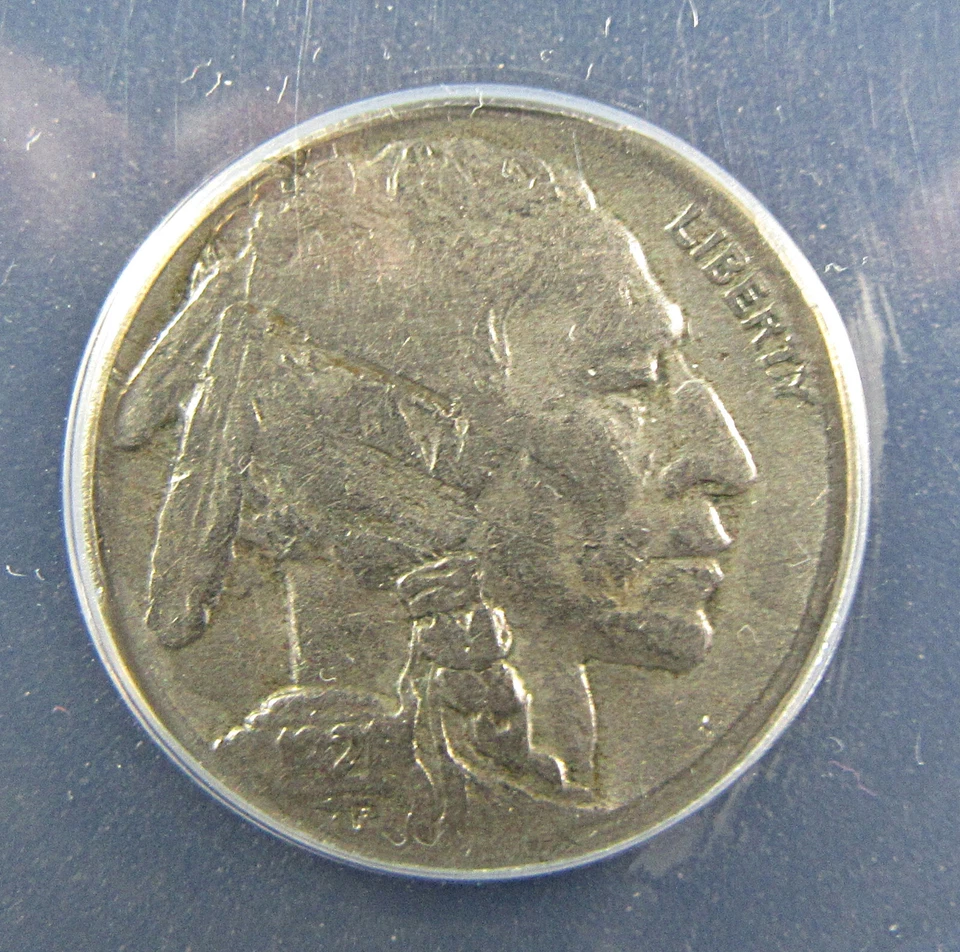 1921-S 5c Obv. Laminations ANACS Good 4 Details. Mint error. (525046) - Image 1 of 4