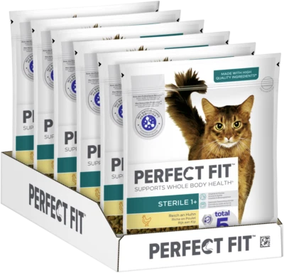 6x750g Perfect Fit Katzenfutter Trockenfutter Pro-Sterile mit Huhn - Bild 1 von 4