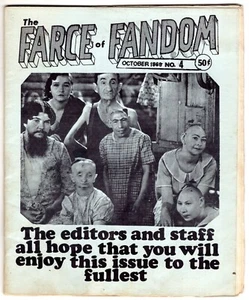 Farce of Fandom #4 1969 Freaks foto de portada Tim Kirk Barry Siegel fanzine escaso - Imagen 1 de 4
