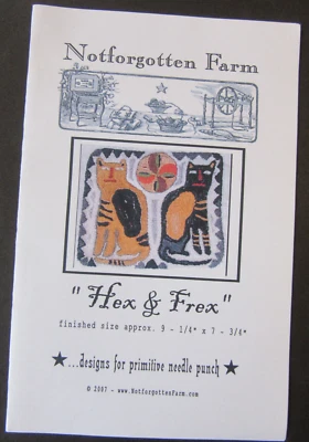 Notforgotten Farm HEX & FREX Punch Needle Embroidery Pattern - Image 1 of 4