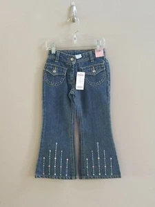 Girls GYMBOREE Sequins Bling Flap Pocket Denim Jeans Pants Sz 4 NWT - Picture 1 of 4