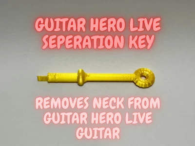 Guitar Hero Live Guitar Controller Seperation Key 3D Printed Brand New - Image 1 of 2