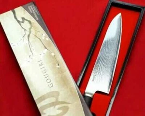 GOUGIRI Kitchen Damascus Chef's knife 8in Made in Japan Stainless Molybdenum - Picture 1 of 9