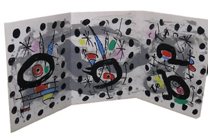 Joan Miro [1893-1983] Oiseau Solaire 3 Panel Lithographie Maeght - Bild 1 von 10