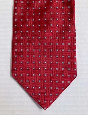 Corbata Brooks Brothers 346 Seda Geométrica Punto Rayas Corpcore Oficina Cadera Preppy Foto 1 de 4