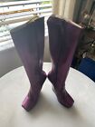 John Fluevog LA Melrose Purple Knee High Boots Size 9