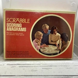 Scrabble Scoring Anagrams Word Game Sealed Bag Good Box Vintage 1975 - Picture 1 of 3