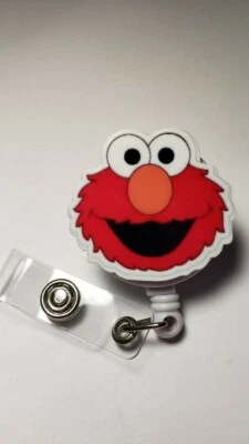 ELMO, Carrete de Insignia, Maestro, Enfermera, Insignia de Identificación, Nuevo, Plaza Sésamo, Lindo, Adorable Foto 1 de 2
