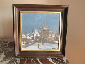 Ivan Benes Mostecke Veze ""CHARLES BRIDGE"" Original Ölgemälde - Bild 1 von 10