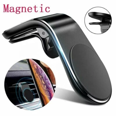 2×1 Magnetic L Clip Mount, Portable Cell Phone Car Mount, Non-Adhesiv - Image 1 of 4