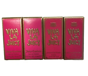 4PACK Juicy Couture Viva La Juicy La Fleur Edp Deluxe Mini Splash 0.17 fl Oz - Picture 1 of 1