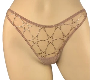 VICTORIA'S SECRET VERY SEXY STARDUST EMBROIDERED V-STRING THONG PANTY XS S M L - Picture 1 of 3