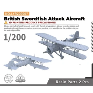 Yao's Studio LYR200007 1/200 kit modellino militare attacco pesce spada aereo britannico - Foto 1 di 4