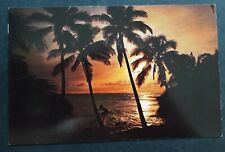 Undated Trinidad & Tobago Postcard-Sunset Unused No Stamp
