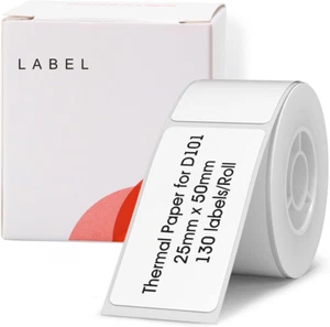 NIIMBOT D101 Labels, 1'' X 2'' (25X50Mm) Thermal Sticker Label, Waterproof, Oil- - Picture 1 of 12