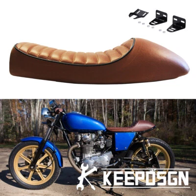 Motorcycle Cafe Racer Seat Hump Saddle For Yamaha XS850 XS750 XS650 XS550 XS400 - Image 1 of 4