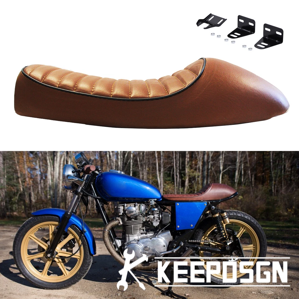 Motorcycle Cafe Racer Seat Hump Saddle For Yamaha XS850 XS750 XS650 XS550 XS400 - Image 1 of 4